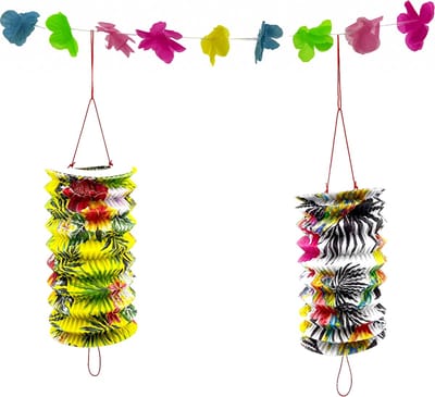 Feest Slinger met lampions 3,6 mtr - 2 Stuks