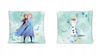 Frozen Kussensloop 40x40 cm - Olaf en Elsa - Fluweel