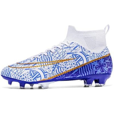 Hoge Voetbalschoenen Tf Gescheurde Nagels Fg Heren- En Dameschoenen Kinderen Jeugd Studenten Leer Voet Training Comfortabel En Ademend 32