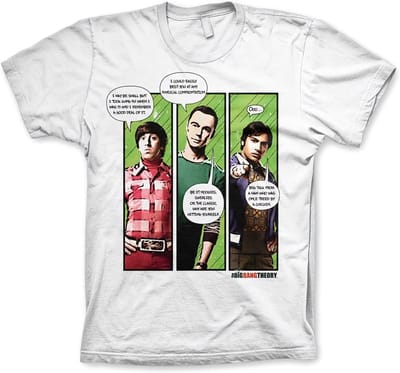 The Big Bang Theory Heren Tshirt -S- Superhero Quips Wit