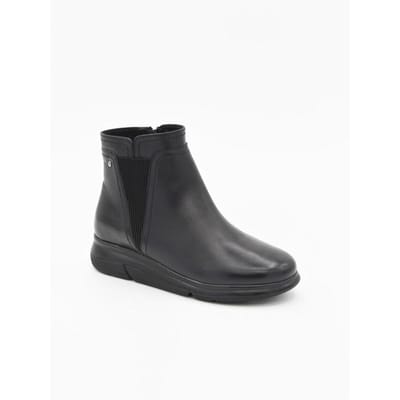 Purapiel Wedge Enkelboot Bro11 Zwart