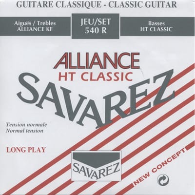 snarenset klassieke gitaar - 540-R - KF composite fiber silverwound HT classic basses normal tension