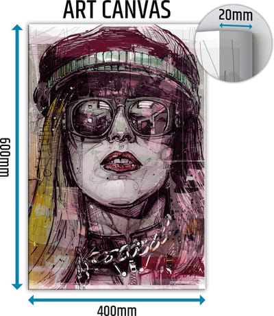 Lady Gaga canvas schilderij 40x60 cm