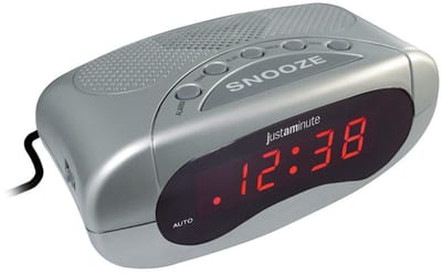 Just a Minute |Digitale wekker | Alarm | Grijs