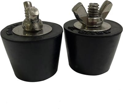 Set van 2 Duurzame Overwintering Stoppers voor Zwembaden - Robuuste Rubber Stopper voor Afvoer (25-32mm) en Bescherming tegen Vorst