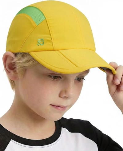 Vouwbare Kinderen Baseball Cap met UPF50+ Zonnebescherming, Lichtgewicht en Ademend voor Jongens en Meisjes van 2-9 Jaar