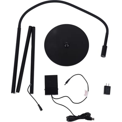 Wimperverlenging UV-lamp met Voetpedaalbediening Verbeter Wimperlevensduur Verstelbare Zwanenhals UV black