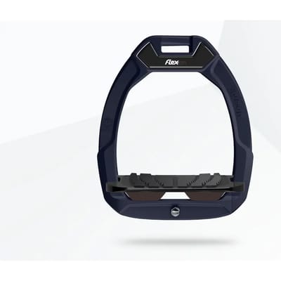 Veiligheidsstijgbeugels Ruiterig Ingeloten Grip Aluminium/Zwart/Bruin Flex-On Safe-On