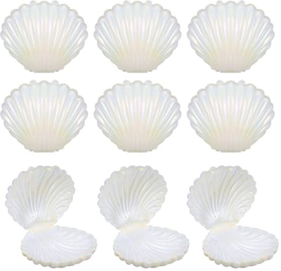 Dailygoody - Snoepdoosjes - Schelpvorm - Decoratief - Wit - Geschenkdozen - Bruiloft - Verpakkingscontainer