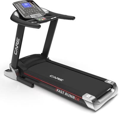 CARE FAST RUNNER - Connected en opvouwbare loopband - 50 programma’s - Gemotoriseerde helling tot max. 10% - Intensief thuisgebruik