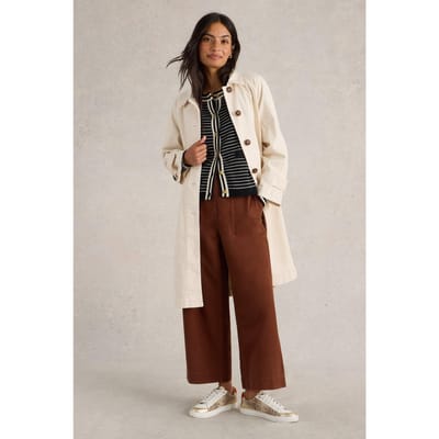 White Stuff Oakleigh Denim Coat Light Natural Größe: 18 REGULAR | Leichte Jacken Outlet | Damen | Blau