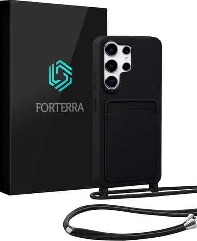 Hoesje Geschikt voor Samsung S26 Ultra Case Siliconen Hoes Met Koord - Hoes Geschikt voor Samsung Galaxy S26 Ultra Met Telefoonkoord Hoesje Backcover - Zwart