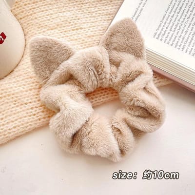 Corde à Cheveux Oreilles de Renard en Peluche Cercle à Cheveux Nick de Renard Accessoires de Cheveux Mignons Dessin Animé Nouvelle Corde à Cheveux Tête de Lapin Bandeau Cheveux Moelleux pour Femmes Filles