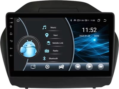 Autoradio met bluetooth - Carplay - Voor Hyundai Tucson IX35 (2011-2017) - Geschikt voor Apple en Android - Stereo - Navigatie - Navigatiesysteem auto - 2GB 32GB
