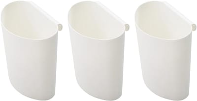 3-delige Hangende Opbergbekers voor Trolley - Plastic Opbergcups voor Organisatie en Ruimtebesparing