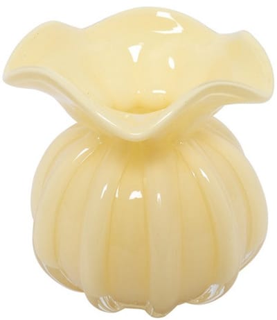 Countryfield Vaas Rian glas L11B11H11CM geel