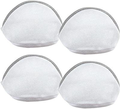 Thijox - Wasnet voor beha, 4 stuks, herbruikbare waszakken, waterdoorlatend net voor ondergoed, sokken en fijne kleding, 18 x 15 cm, bescherming tegen