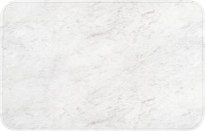 WC mat 80x50 cm - Antislip - Wit - Marmer - Grijze aders - Toiletmat - Vloermat - Douchemat - Toilet tapijt - Toiletmatten