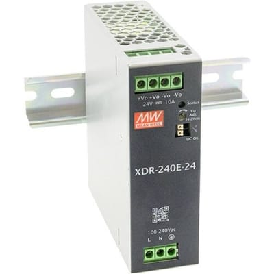 MW Mean Well MEAN WELL XDR-240E-12 DIN-rail netvoeding 12 V 20 A 240 W Inhoud 1 stuk(s)