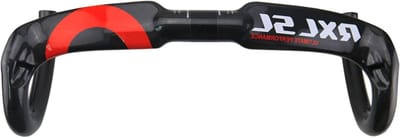 Lichte carbon drop bars met interne kabelrouting voor racefietsen, 31.8mm diameter, 400mm breedte, glanzend rood