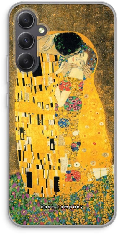 Case Company® - Hoesje geschikt voor Samsung Galaxy A34 hoesje - Der Kuss - Soft Cover Telefoonhoesje - Bescherming aan alle Kanten en Schermrand
