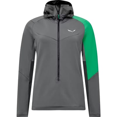 Dames-T-shirt met lange mouwen en 1/2 rits Salewa NXT Hybride