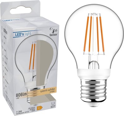 LED's Light Sensor LED Lamp E27 met bewegingssensor en daglichtsensor - 3 meter bereik - Warm wit - Ledlampen