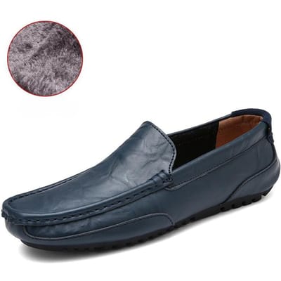 Four Seasons Herenschoenen Brits Zwart Rijschoenen Echt Leer Lente en Zomer Casual Schoenen Modieuze Warme Luie Schoenen 46 gray