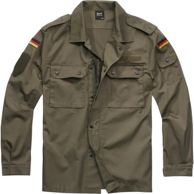 Brandit - BW Feldbluse olive Overhemd - M - Groen