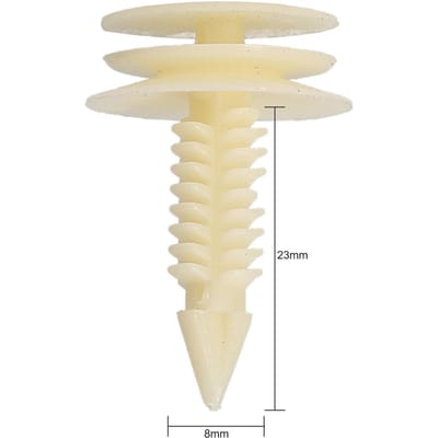 10PCS Vervangingsclips voor voordeurbekledingspaneel voor GM 10153057 lichtgele kleur