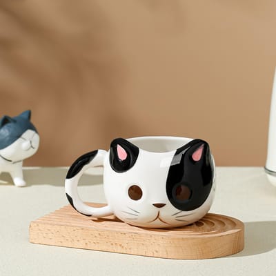 Tasse en céramique créative pour chat, tasse personnalisée, tasse à café, tasse à eau mignonne, tasse de grande valeur, tasse de petit-déjeuner 430ML