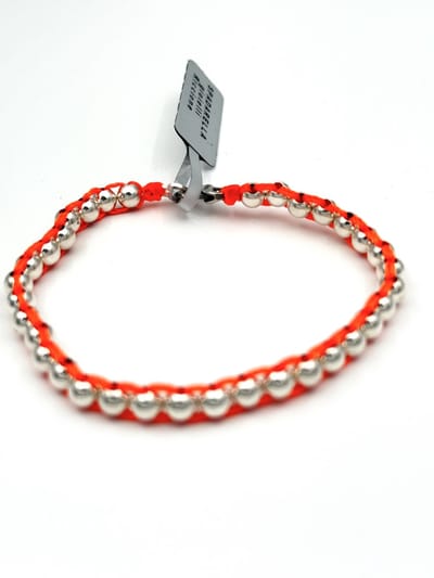 Spadarella Gioielli - SPBR31 - Armband - 925 Zilver - 5 mm - Oranje - 1428 - 19 Cm - Dames - Heren - Unisex - Made in italy