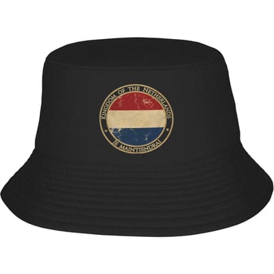 Nederland Bucket Hoed Zomer Casual Vissershoeden Voor Mannen Vrouwen Zacht Opvouwbare Strand Reis Hoeden Streetwear Op Maat Vizier Hoeden One Size