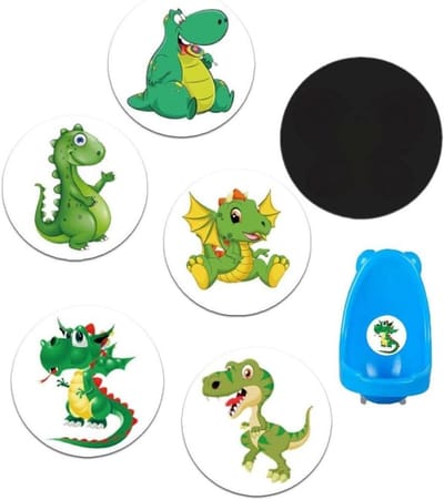 Potty Training Stickers - Zindelijkheid Stickers - Kind Zindelijk Maken - Kleurveranderend Effect - 5 Stuks 7 cm - Diverse Kleuren