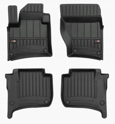 FROGUM PROLINE Automatten - Geschikt voor PORSCHE CAYENNE II (2010-2017) - 4-delig - TPE Rubber - Zwart
