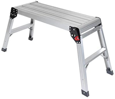 Inklapbaar Aluminium Werkplatform tot 150 kg - Multi-functionele Werkplek en Trepladder