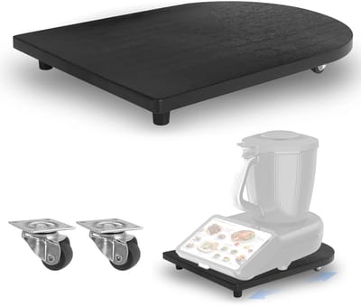Dailygoods- Glijplank voor Thermomix TM7 - Hoogwaardige rolplank - 360° wielen - Antislip rubberen voetjes - Veilig en praktisch - Gemakkelijk te verplaatsen