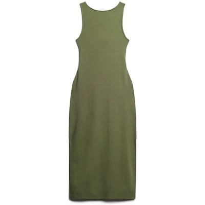 Superdry - Jersey midi-jurk met gedraaide achterkant - Dames - Jurken