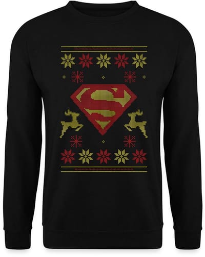 Superman Logo Lelijk Kerstmis Sweater Heren