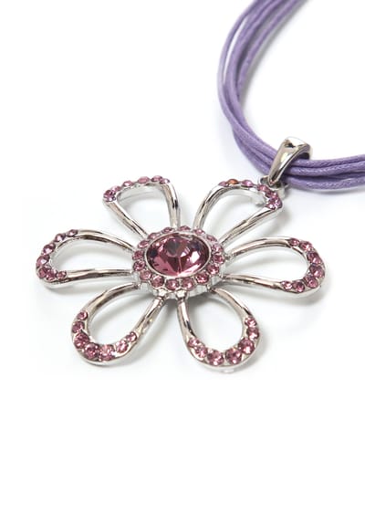 Ketting met hanger - sering / zilverkleurig - Gr. Standaardmaat van Goldner Fashion