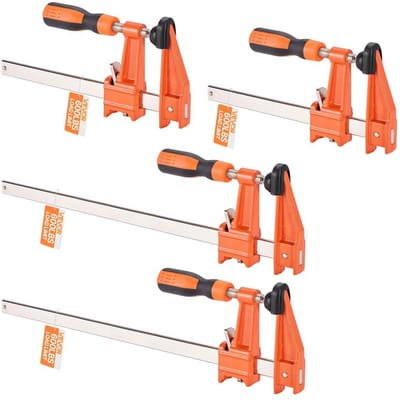 Klemmen voor Houtbewerking 2-Pack 15,24cm 2-Pack 30,48cm Vergrendelbare F-klem