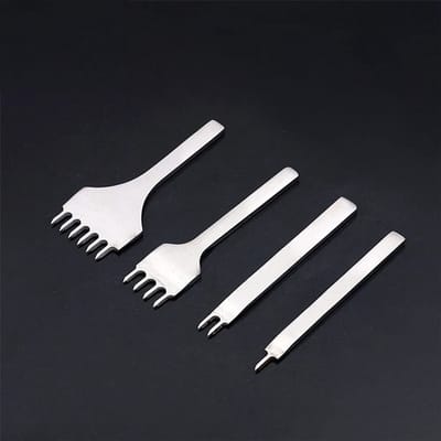 SPHProducts - Lacing Stitching Chisel Set - 4mm Leerbewerking Gereedschap - Stevig en Duurzaam - Pronk met Precisie - Perfect voor Leerbewerking - Gesc...