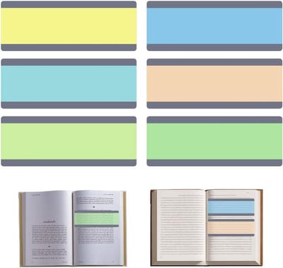 Leeslinialen Set - Geleide Strips - Gericht Lezen - Zachte Kleuren - 6 Stuks - Meerkleurig