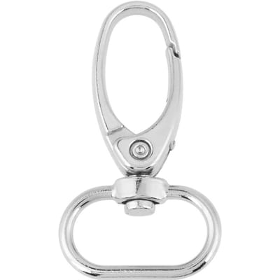 20 stuks zinklegering tas sluitingen draaibare karabijnhaken sleutelhanger sleutelring haken (20 mm)