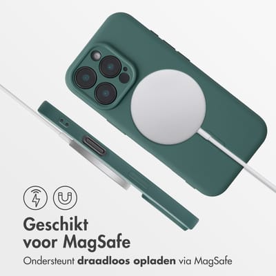 imoshion Hoesje - Geschikt voor Apple iPhone 16 Pro Max - Color Backcover geschikt voor MagSafe - Donkergroen