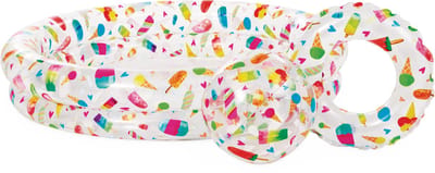 Intex Ice Pop Opblaaszwembad Set - Ø 122 x 25 cm - Inclusief Strandbal en Zwemband