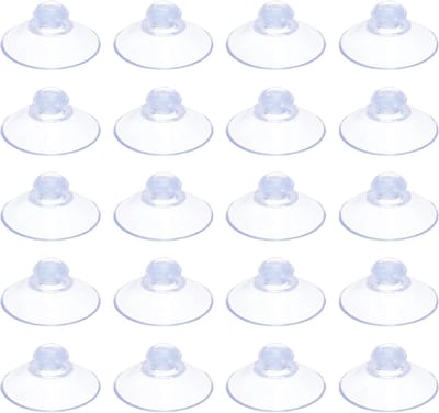 Suction Cups 30mm, 20 Stuks PVC Zuignappen voor Thuis, Keuken en Badkamer, Ideaal voor Organisatie en Decoratie