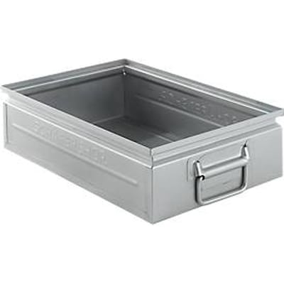 Schäfer Shop Select stapelbak, 16 l, 100 kg, L 478 x B 307 x H 120 mm, staal, elektrolytisch verzinkt