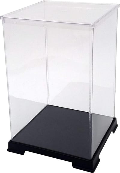 Figuren Display Box - Transparante Koffer - Verzamelobjecten Tonen - Opvouwbaar Ontwerp - 45 cm Hoog - Transparant