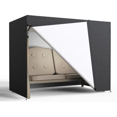 Waterdichtehoezen voor Tuinmeubelen Regen Sneeuw Stoelhoezen voor Bank Tafel Stoel Stofdichte Hoes Zwart Tuin Schommelstoel Hoes 160x125x170cm zwart